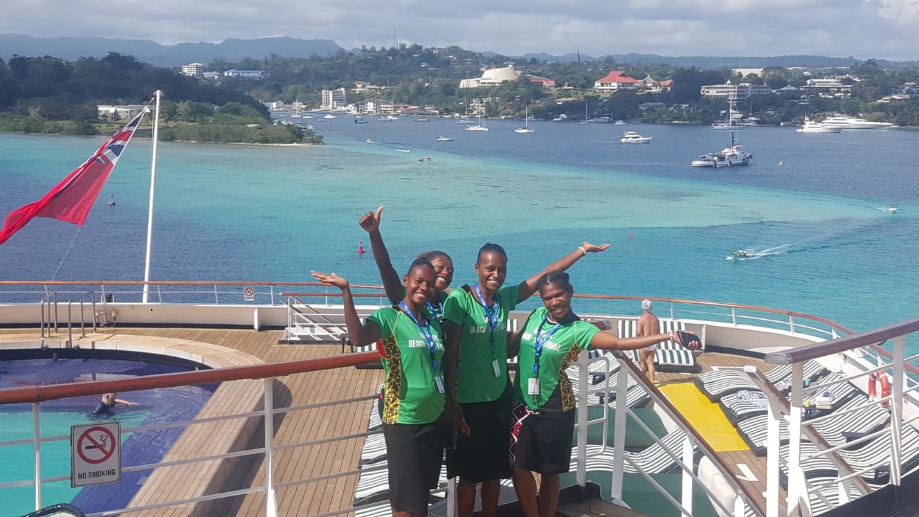 P&O Cruises Australia Family Give Vanuatu Women’s Beach Volleyball Team Timely Support to Achieve Olympic Dream